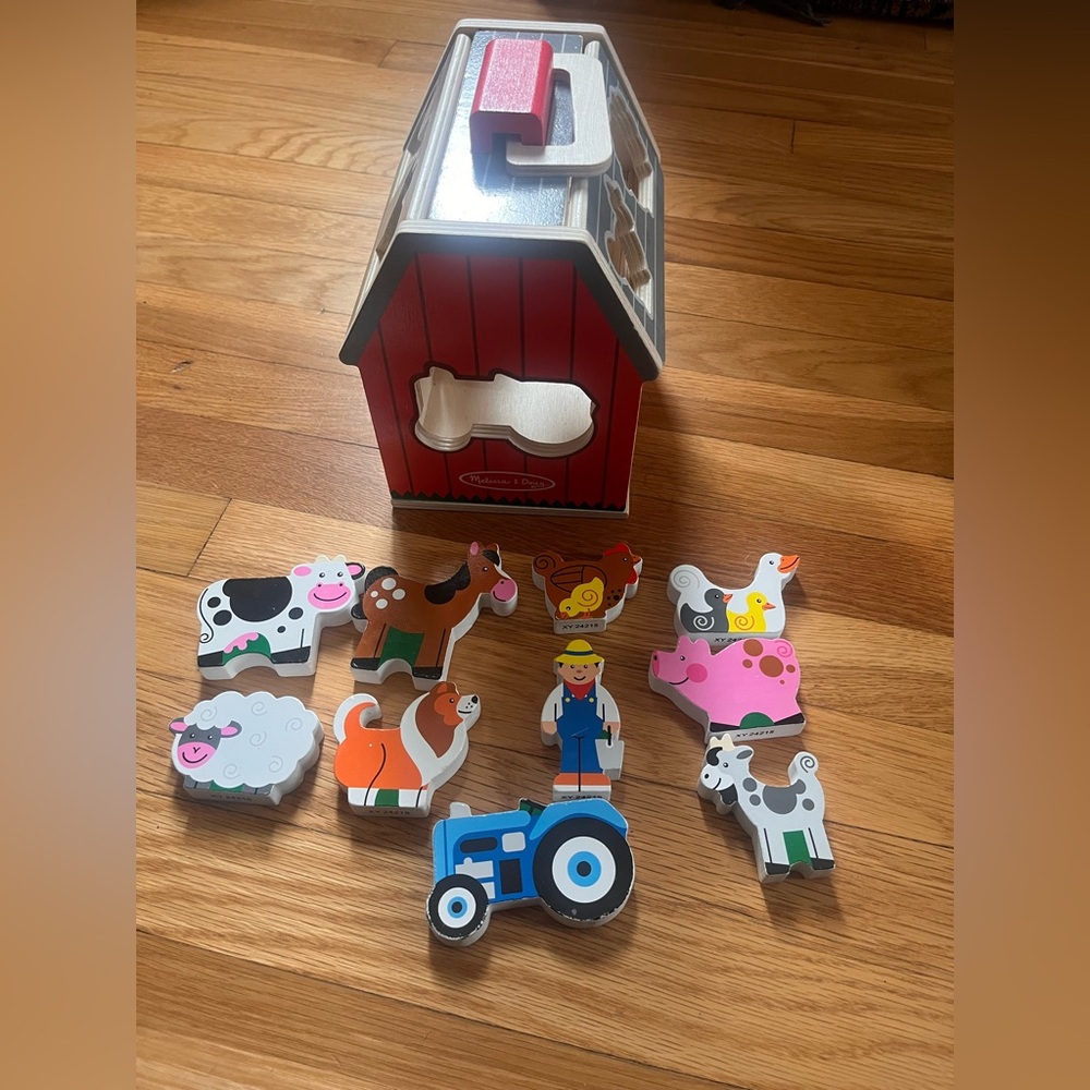 Melissa and Doug Barn Farm Animal Shape Sorter Toy Set
11 pc - Picture 2 of 6